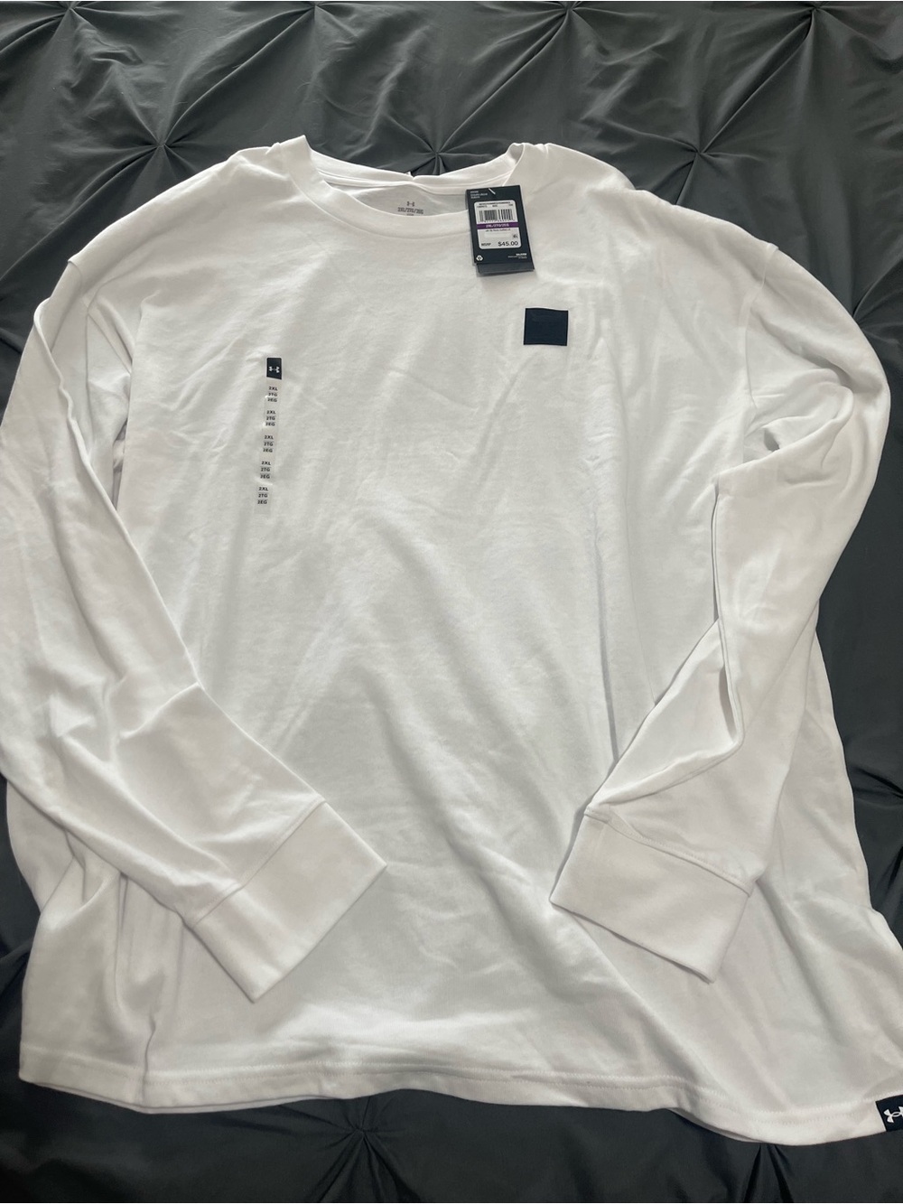 Under Armour Men’s Long Sleeve Performance Tee - White NWT